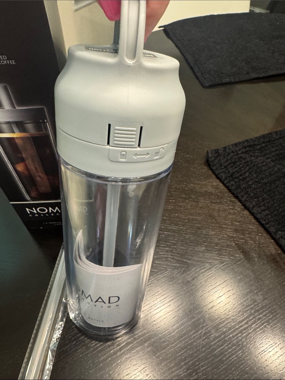 Nespresso Nomad Bottle in Gray and Clear - Picture 6 of 7